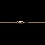 14K Yellow Gold Blue Topaz Pear Shape Pendant With 18 Inch Cable Chain
