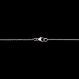 18K White Gold Amethyst And Diamond Necklace 16.5 Inches