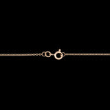 14K Yellow Gold Moonstone And Diamond Pendant With 16 Inch Chain