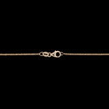 14K Yellow Gold Bezel Set Cornflower Blue Trillion Cut Sapphire Necklace, 18 Inches