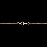 14K Yellow Gold Ruby And Diamond Pendant With 18 Inch Chain