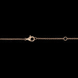 14K Yellow Gold Ruby And Diamond Circle Necklace With 18 Inch Chain