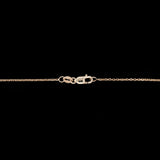 18K Yellow Gold Bezel Set 0.90ctw Emerald Necklace, 18 Inches