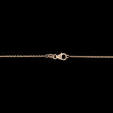 14K Yellow Gold Green Tourmaline Pendant With 18 Inch Cable Chain