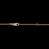 14K Yellow Gold Bezel Set Citrine Necklace, 18 Inches