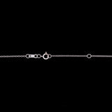 14K White Gold Green Tourmaline And Diamond Accent Pendant With 18 Inch Cable Chain