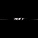 18K White Gold Aquamarine, Sapphire, And Diamond Pendant With 16 Inch Cable Chain