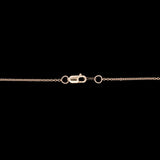 14K Yellow Gold Cabochon Emerald And Diamond Pendant With 18 Inch Cable Chain