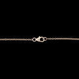 14K Yellow Gold Green Tourmaline Necklace, 18 Inches