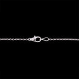 18K White Gold 19.18ctw Sapphire Station Necklace, 36 Inches
