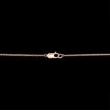 14K White Gold Emerald And Diamond Halo Necklace, 18 Inches