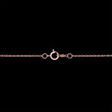 14K Rose Gold Morganite And Diamond Pendant With 18 Inch Chain
