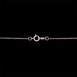 14K White Gold Tanzanite And Diamond Halo Pendant With 18 Inch Chain