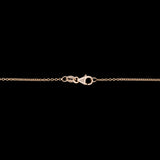 14K Yellow Gold Bezel Set Rectangular Imperial Topaz Necklace, 18 Inches