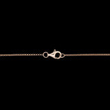 14K Yellow Gold Garnet And Diamond Halo Necklace