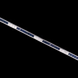 18K White Gold Channel Set Sapphire And Diamond Bracelet