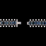 18K White Gold Sapphire And Diamond Bracelet