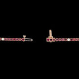 14K Yellow Gold Ruby And Diamond Bracelet