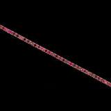 14K Yellow Gold Ruby Line Bracelet