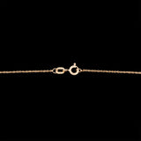 14K Yellow Gold Oval Aquamarine Pendant With 16 Inch Chain