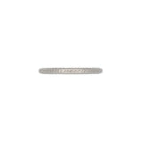 18K White Gold Engraved Band