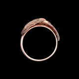 14K Yellow Gold Leaf Motif Ring