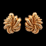 18K Yellow Gold Henry Dunay Gold Clip Earrings