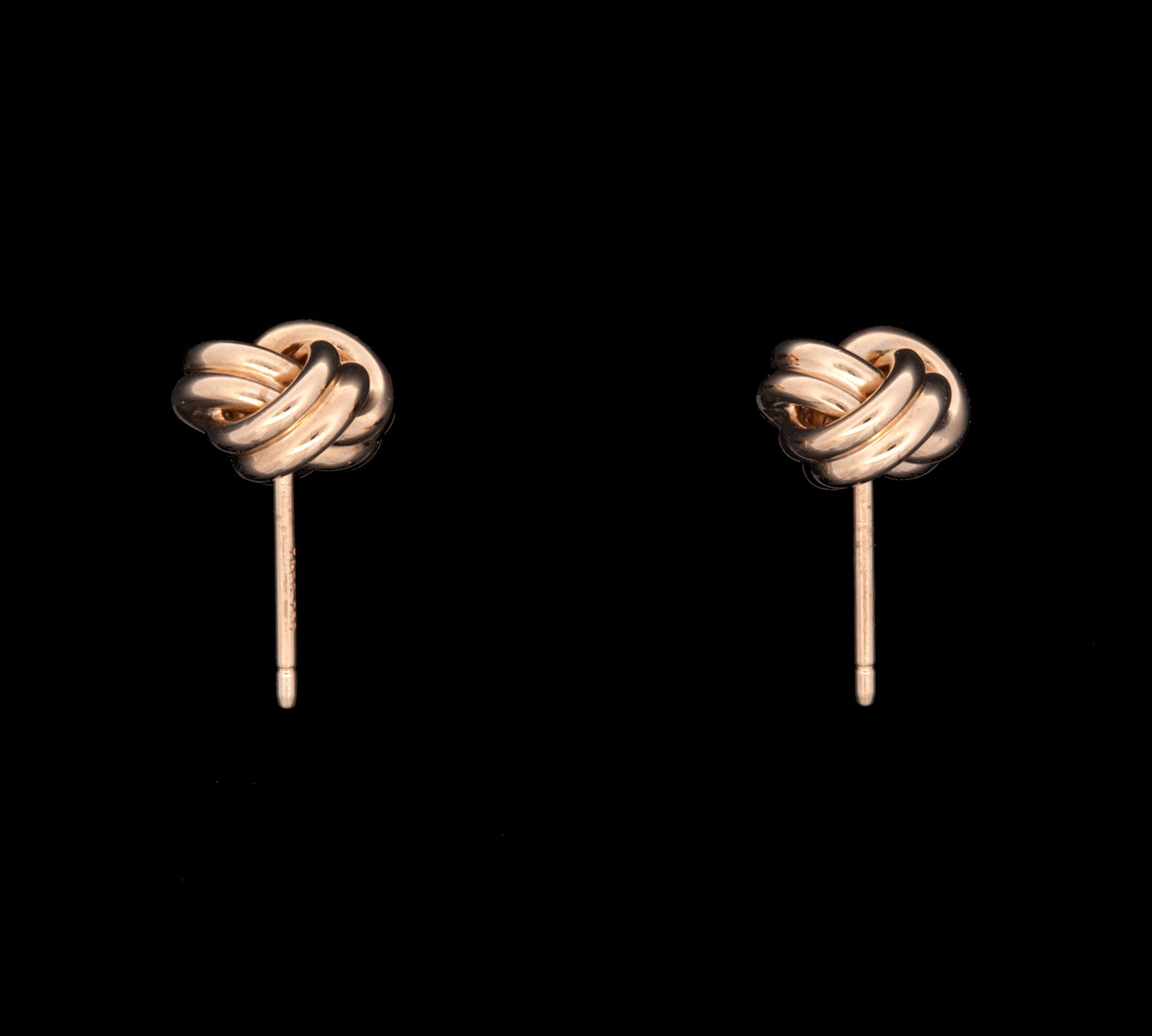 18K Yellow Gold 'Tiffany & Co.' Love Knot Stud Earrings