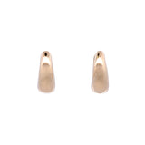 14K Yellow Gold Hinged Wide Huggie Earrings