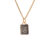 Sterling Silver And 24K Yellow Gold Hanedan Necklace, 16 Inches