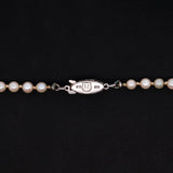 10K White Gold 'Mikimoto' Graduated Pearl Strand Necklace, 18 Inches