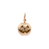 14K Yellow Gold 3-D Jack O'Lantern Charm