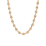 18K Yellow Gold Mariner Link Choker Necklace, 14.5 Inches