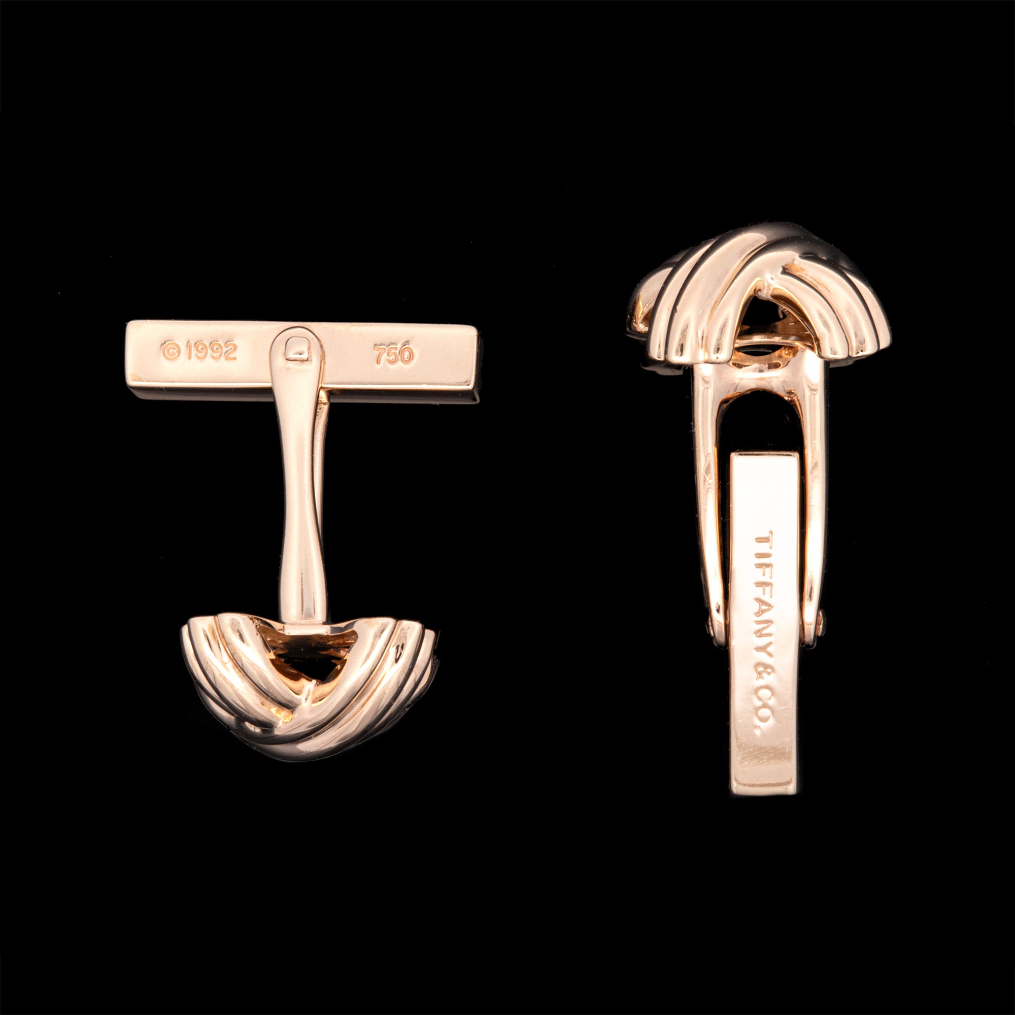 18K Yellow Gold 'Tiffany & Co.' Series X Cuff Links – Ferro Jewelers