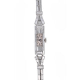 Platinum Diamond "Patek Philippe" Watch, Circa 1950