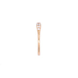 Custom 18K Yellow Gold Graduated Seven Diamond Antique-Style Wedding Band