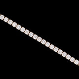 Custom 14K Yellow Gold 10.21ctw Round Brilliant Cut Diamond Line Bracelet, 7 Inches