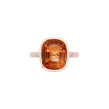 14K Yellow Gold Bezel Set Citrine Ring