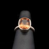 14K Yellow Gold Bezel Set Citrine Ring