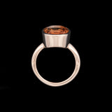 14K Yellow Gold Bezel Set Citrine Ring