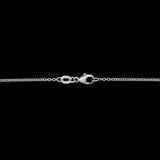 Custom Channel Set Baguette Diamond Cross Pendant With 17 Inch Chain