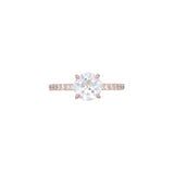 Custom 14K Yellow Gold Old European Cut Diamond Engagement Ring