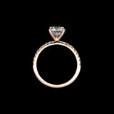 Custom 14K Yellow Gold Old European Cut Diamond Engagement Ring