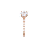 Custom 14K Yellow Gold Old European Cut Diamond Engagement Ring