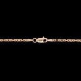 Custom 14K Yellow Gold Bezel Set Old European Cut Diamond Pendant With 18inch Chain