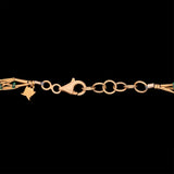 24K Yellow Gold Multi Strand Emerald And Gold Bead Necklace