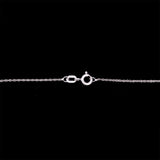 Waterbury Aquamarine And Diamond Snowflake Pendant With 18 Inch Chain, 14K White Gold