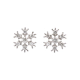 Stratton Vermont Diamond Snowflake Stud Earrings, 14K White Gold