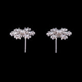 Stratton Vermont Diamond Snowflake Stud Earrings, 14K White Gold