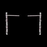 Cabot Diamond Snowflake Stud Earrings, 14K White Gold